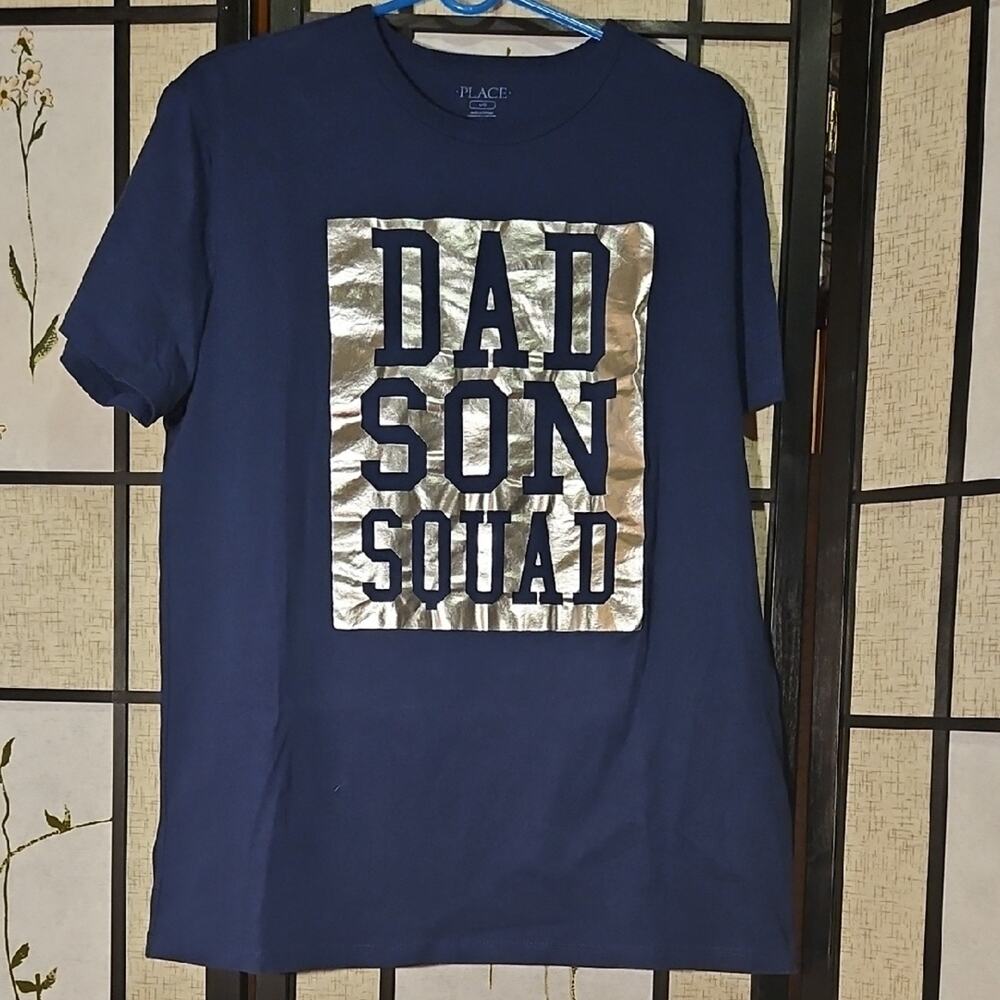 Place Blue and Silver Dad Son Squad Tee